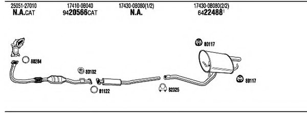 WALKER TO53012 Exhaust System